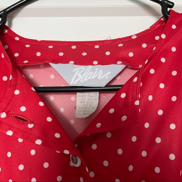 Vintage red polka dot dress by Blair - Picture 5 of 5